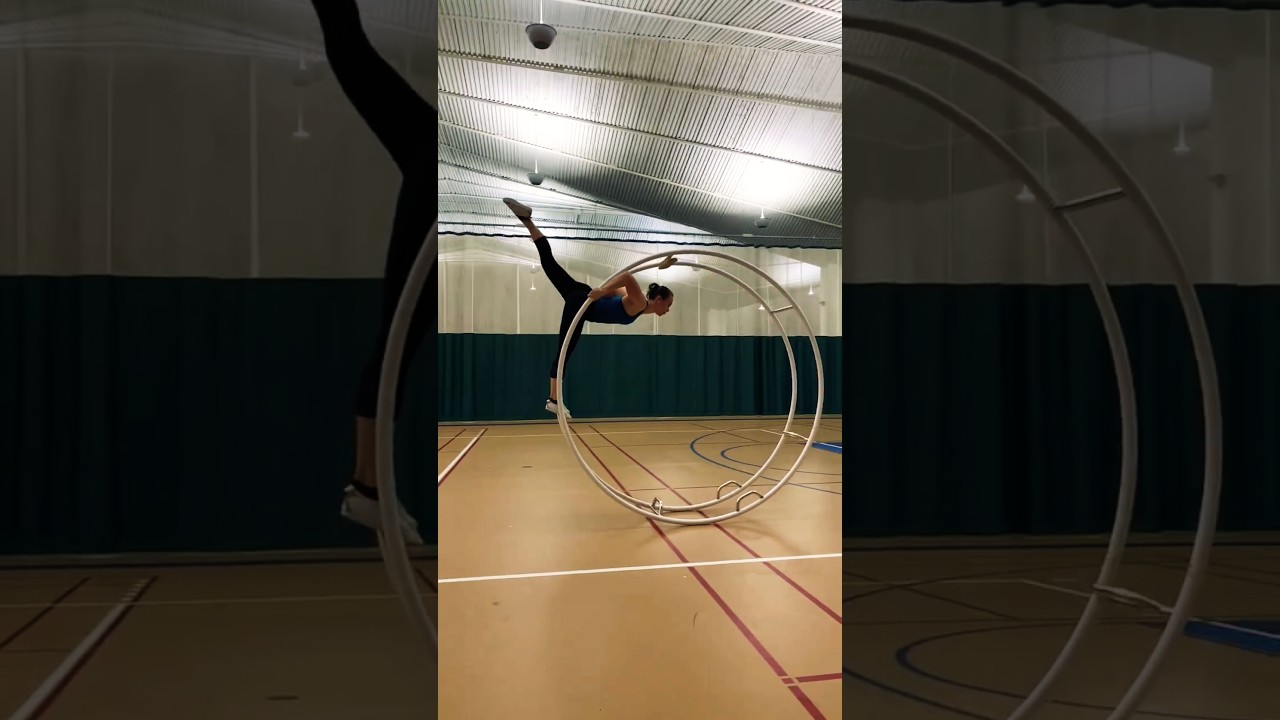 It is quite difficult to practice this technique alone 😱 #viral  #wheelgymnastics #gymshorts#shorts