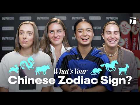 Tennis Stars Learn Their Chinese Zodiac Signs 👀🐍 | Iga Swiatek, Alex Eala, Aryna Sabalenka, & More