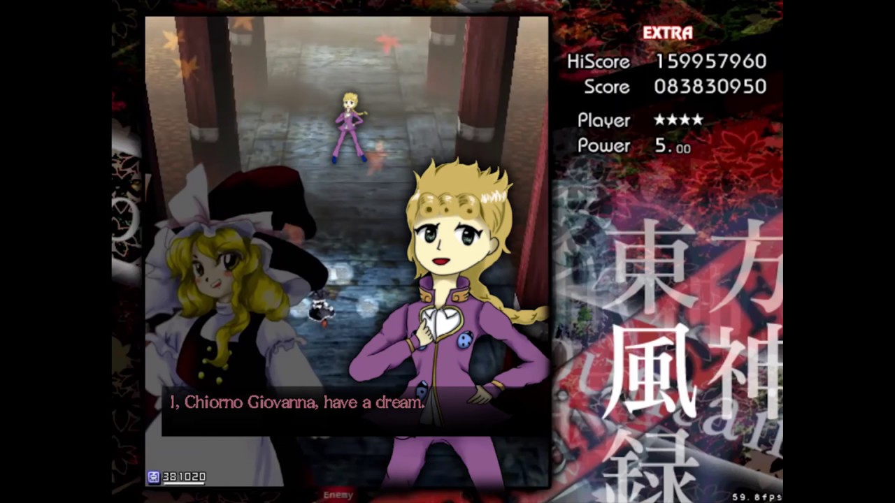 Giorno's theme but its a Touhou song