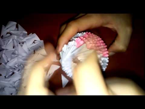 Модульное оригами схема кошечки