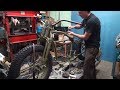 1942 wlc wla 45ci #206 bike rebuilding chassis reassembly harley liberator by tatro machine