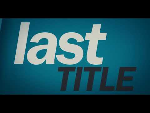 Cutting Edge Titles  | After Effects Template | Titles