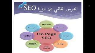 دورة سيو للمبتدئين ج2 انواع واقسام السيو والسيو الداخلى on page seo| أ/ حنان جمعه