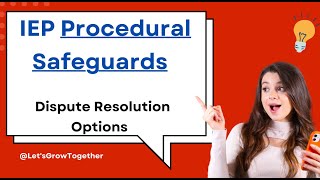 Dispute Resolution Options-Resolving IEP Disagreements: Mediation, Complaints, and Due Process