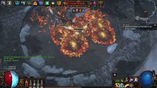 Path of Exile Explosive Trap of Shrapnel killing Veritania 3.24