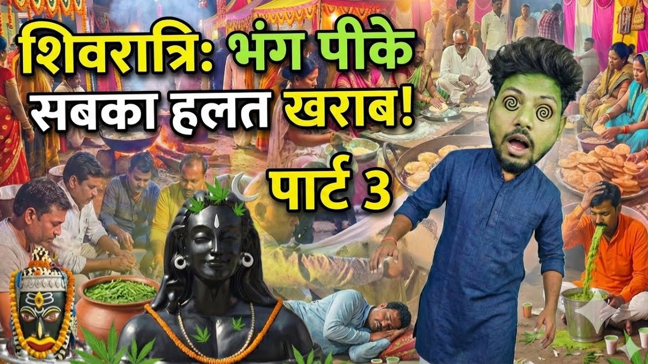 Shivratri Bhang Scene 😱 | Sabki Haalat Kharab | Bhandara + Fun Moments | Part 3