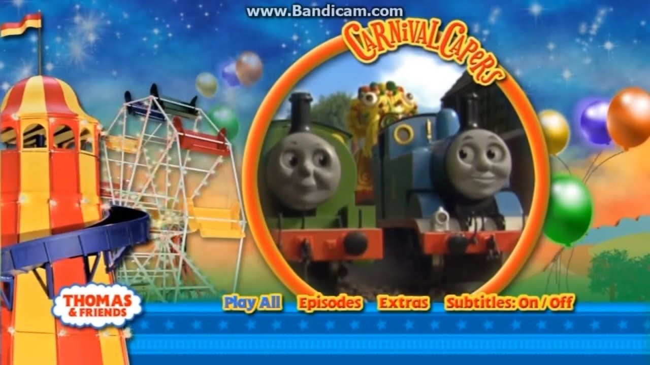 Thomas & Friends UK/AUS DVD Menu Walkthrough Carnival Capers YouTube