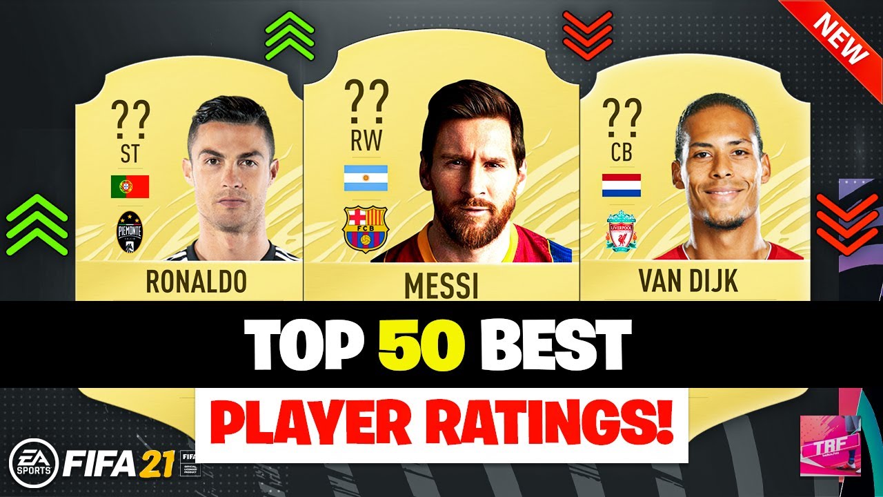 FIFA 21 | TOP 50 BEST PLAYER RATINGS! FT. MESSI, RONALDO, VAN DIJK... etc