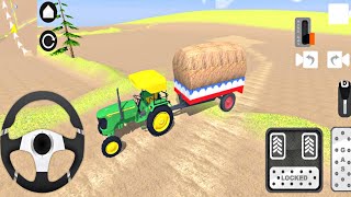 Sand Load Tractor Trolley Driving - John Deere Power Tractor Working in Field - Android Gameplay ✨ screenshot 5
