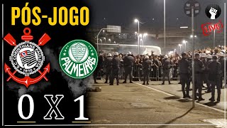PÓS-JOGO 🔴 PROTESTO + ZONA MISTA + COLETIVA | Corinthians 0x1 Palmeiras | SORTEIO | Brasileirão 2022