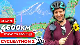 I spent 55 days cycling Tokyo to Seoul and back again! (4600km / 2800mi) | Cycleathon 2