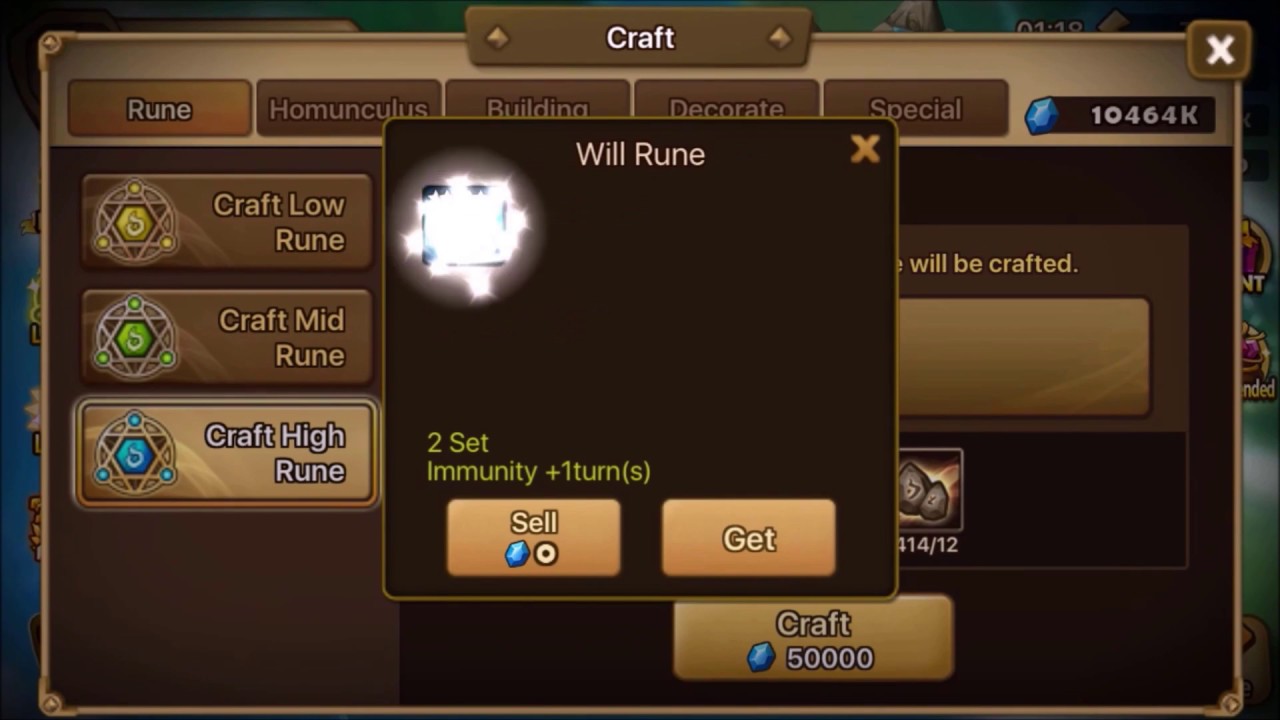 Crafting session: 70ish vio+will runes