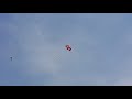 D-210 Target drone landing on parachute