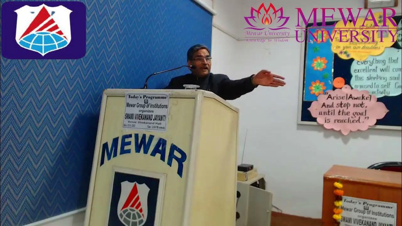 Speech of honourable Chancellor Dr. Ashok Kumar Gadiya Youth