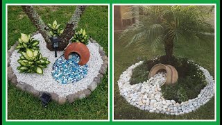 Ideas con piedras 🪨 para decorar el jardín 🪴