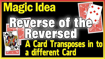 The Reverse of the Reversed Card Trick | Quick Easy Card Magic | Tutorial