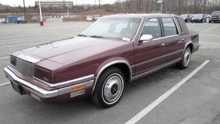 1990 Chrysler New Yorker Fifth Avenue Start Up, Engine, and In Depth Tour