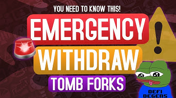 How To Do An EMERGENCY WITHDRAWAL 🚨  - TOMB FORKS / LIQUIDITY POOLS / GENESIS CONTRACTS