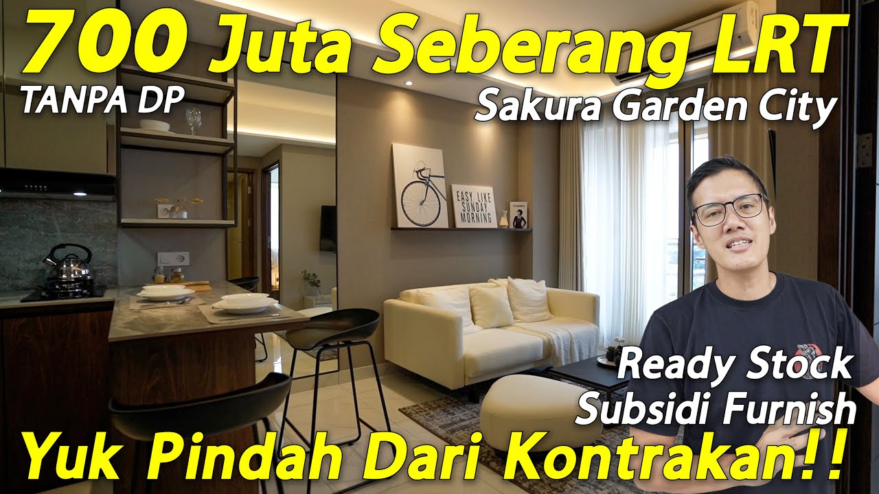 Apartemen Mewah Nempel LRT, Harga Dari 700 Jutaan, Sakura Garden City