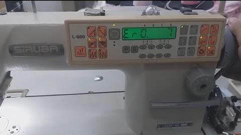 SIRUBA P/M SERVO CONTROL BOX ERROR 7