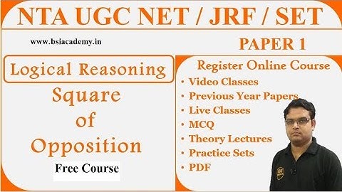 How to Prepare Logical Reasoning - Square of Opposition || NTA UGC NET Paper 1