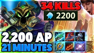 Fastest 2,000Ap Ever Urf Veigar Full Gameplay - Bunnyfufuu