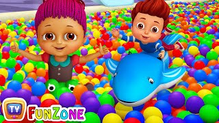 Surprise Eggs Ball Pit Show for Kids to Learn ALL Colours | ChuChu TV Funzone 3D for Children