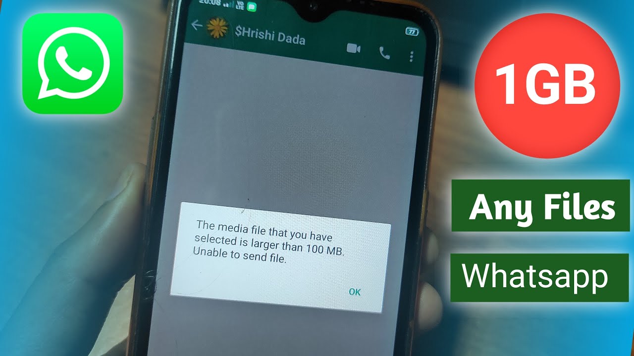 How To Send Files More Than 100mb On Whatsapp How To Large Video 