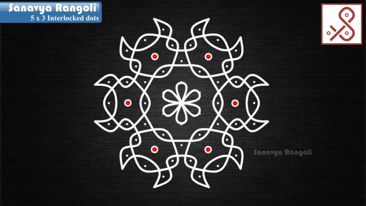 creative and attractive sikku kolam || Chukka muggu || Melikala muggu || Apartment pulli kolangal