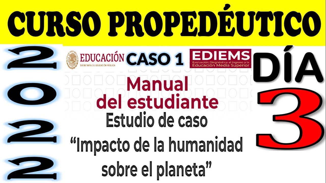 Curso propedéutico EDIEMS 2022 contestado y explicado Educación Media
