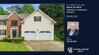 Sam Nissen|2219 Brickton Xing|Buford, GA|ColdwellBankerHomes.com