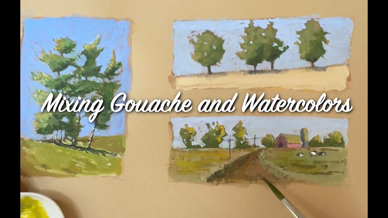 Mixing Gouache & Watercolors