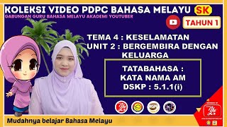 BAHASA MELAYU TAHUN 1 - UNIT 1 : HARI MINGGU DENGAN KELUARGA (KATA NAMA AM)