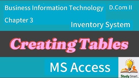 Inventory System MS Access project //creating Tables// creating relationship// d.com part 2