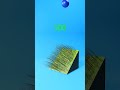 satisfying grass blades simulation..... #3d #animation #asmr #blender #physics #relaxing