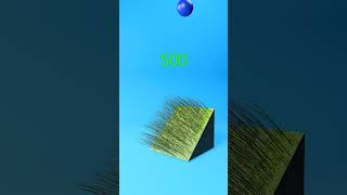 satisfying grass blades simulation..... #3d #animation #asmr #blender #physics #relaxing