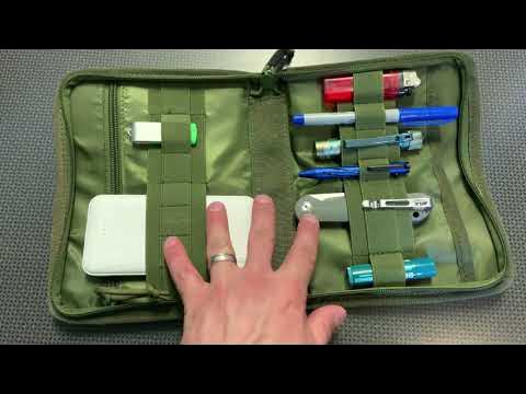 WYNEX Tactical Folding Admin Pouch, Molle Tool Bag of Laser-Cut