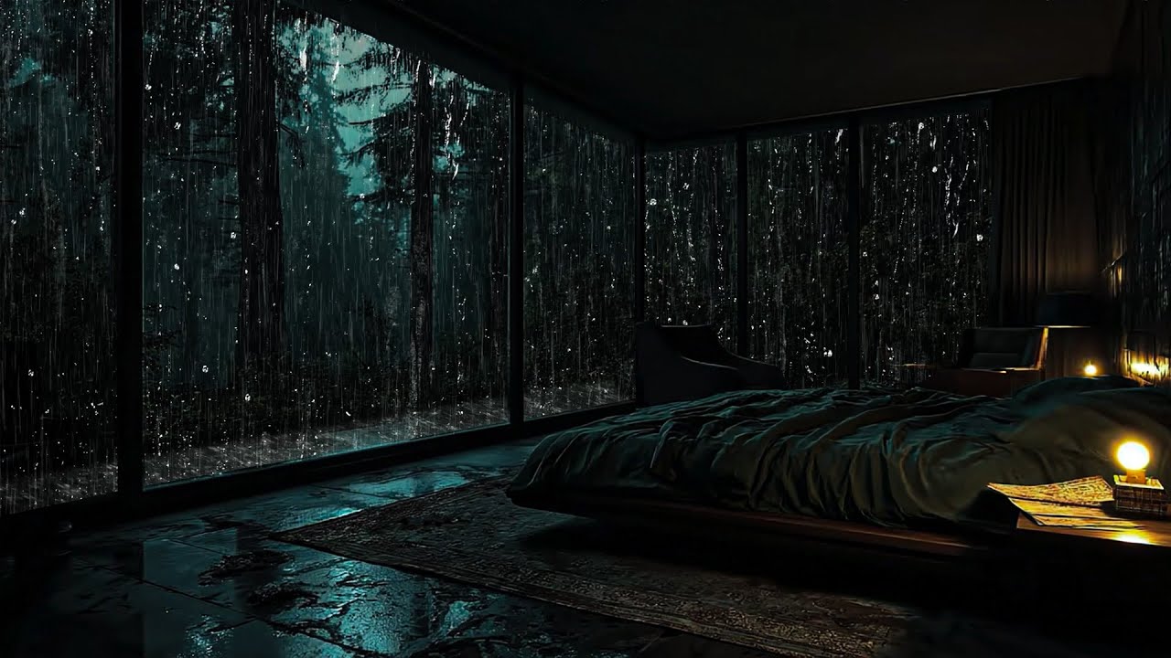 Звук дождя за окном | Сильный дождь помогает снизить стресс и тревогу.