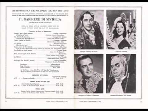 Giuseppe Di Stefano - Il Barbiere Di Siviglia: "Se il mio nome" - 1950