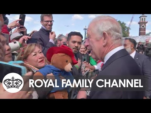 King and Prince of Wales Meet People in Lying-in-State Queue