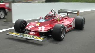 Ferrari 312T4 F1 car, flat 12 warmup/race at Spa!