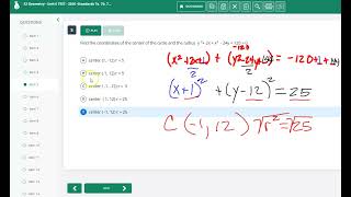 Geometry Unit 6 Test TALK