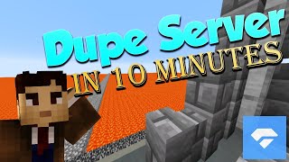 How to Make a MINEHUT DUPE SERVER in only 10 MINUTES! (1,000 Subscriber Special)