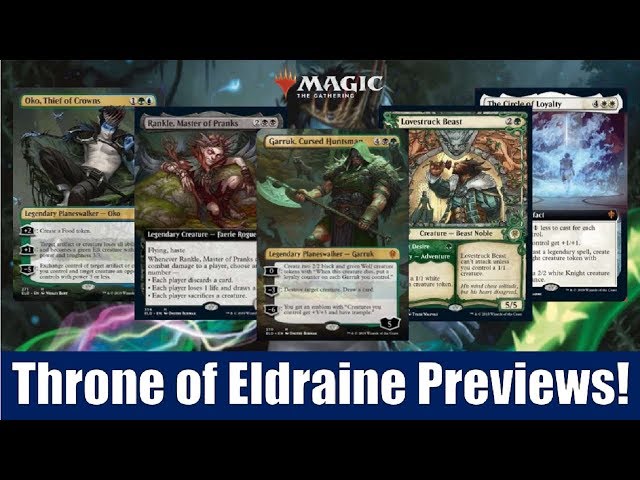 MTG Throne of Eldraine Previews: 74 Cards Including Garruk, Cursed Huntsman  - YouTube
