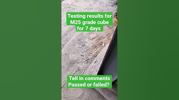 Testing result of cube M25 do comment below passed or failed