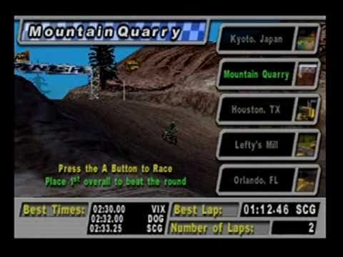 Excitebike 64 (Nintendo 64) Playthrough - Ricky St...