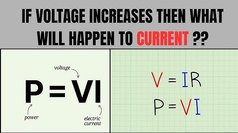 If Voltage Increases then What will Happen to Current??? 