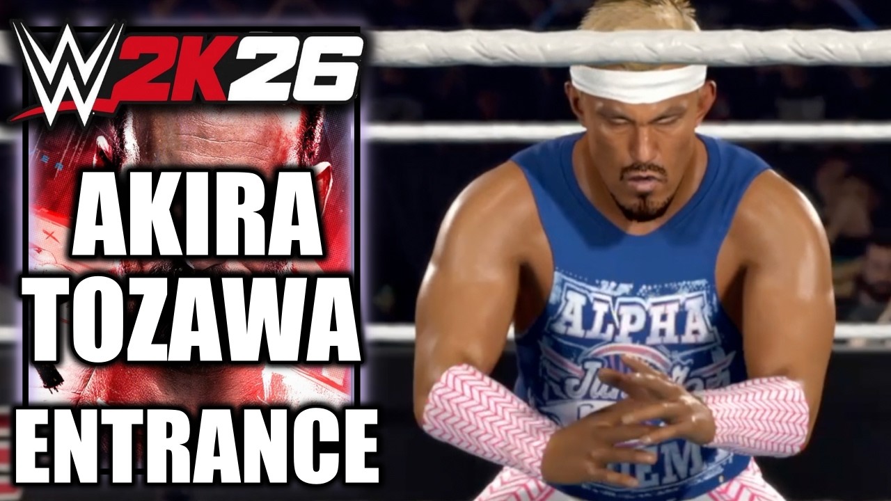WWE 2K26 Akira Tozawa Entrance Cinematic - YouTube