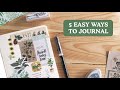 📓5 EASY WAYS TO JOURNAL 📓| Abbey Sy