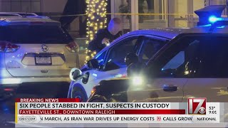 6 hurt in stabbing among downtown Raleigh knife fight: Police